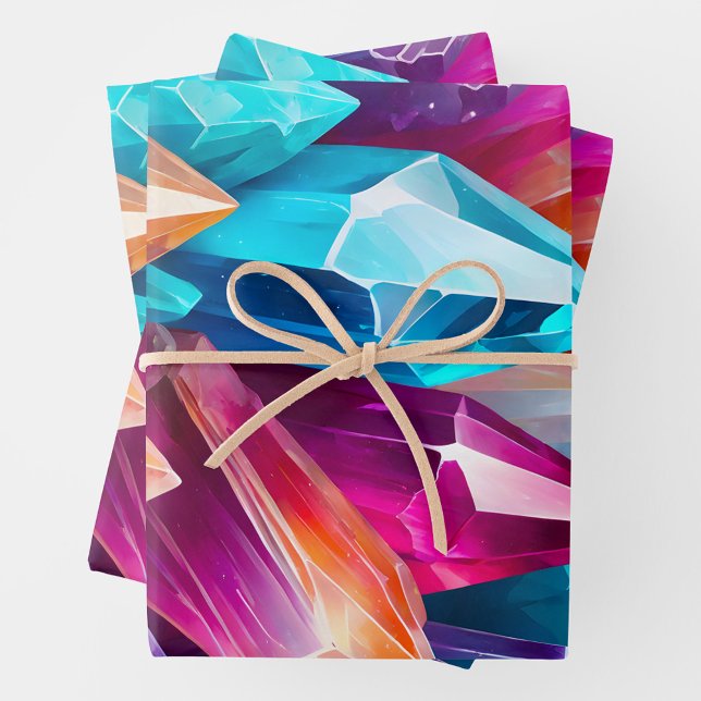 Hojas de papel de envolvimiento de arte de cristal (Subido por el creador)