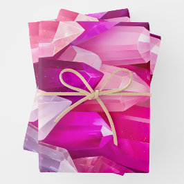 Hojas de papel de envolvimiento de arte de cristal