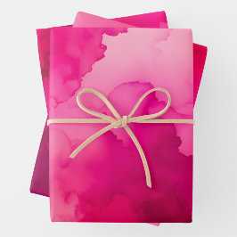 Hojas de papel de envolvimiento de arte humedecido