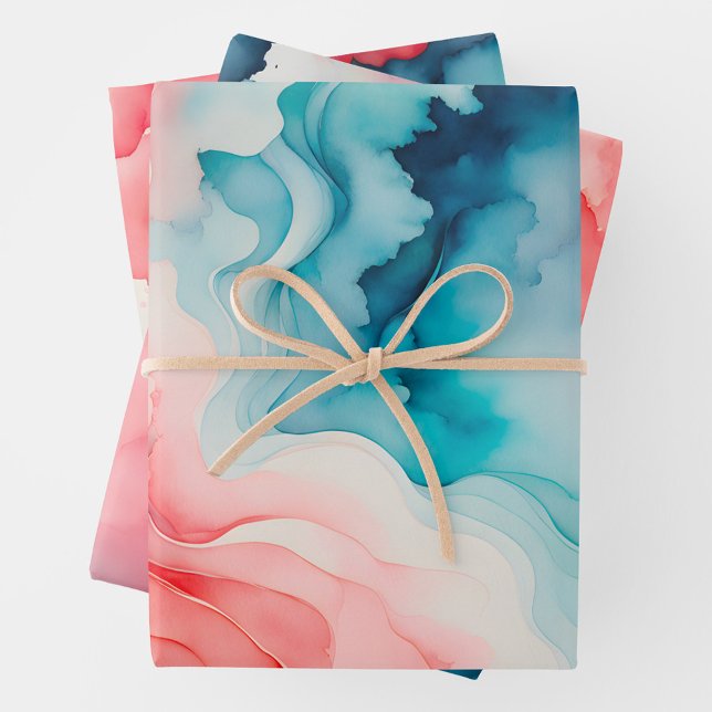 Hojas de papel de envolvimiento de arte humedecido (Subido por el creador)