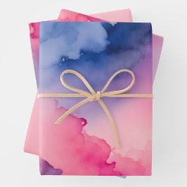 Hojas de papel de envolvimiento de arte humedecido