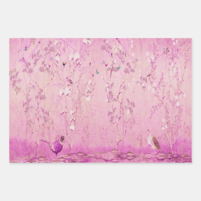 Hojas de papel de envolvimiento de aves chinas chi (Anverso)