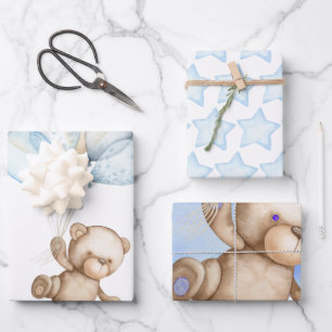 Hojas de papel de envolvimiento de Baby Shower par