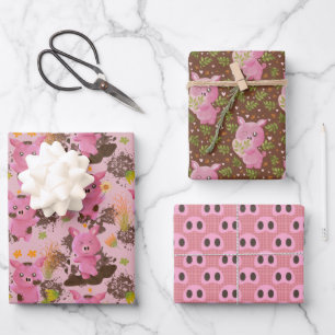 Hojas de papel de envolvimiento de cerdos de barro