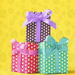 Hojas de papel de envolvimiento de conejo de Pascu