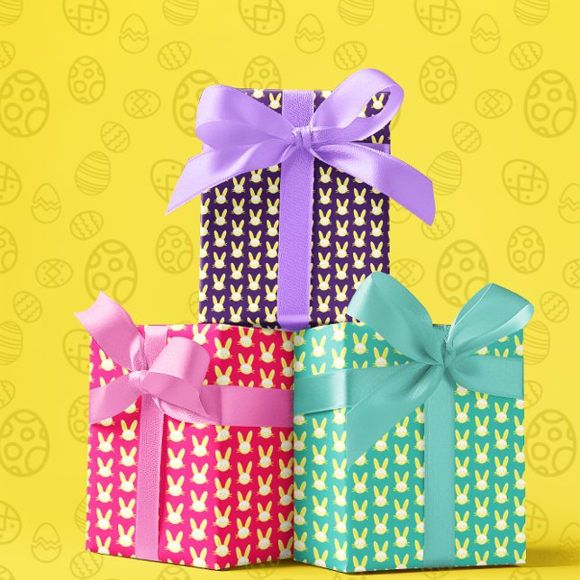 Hojas de papel de envolvimiento de conejo de Pascu (Subido por el creador)