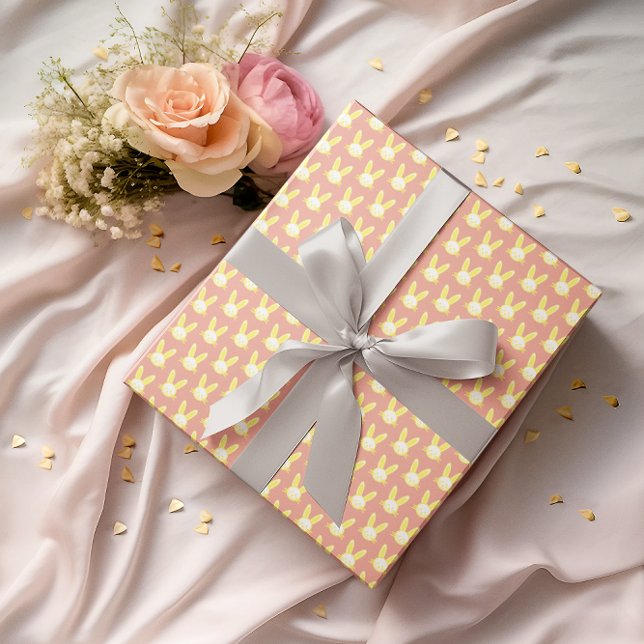 Hojas de papel de envolvimiento de conejo de Pascu (Subido por el creador)