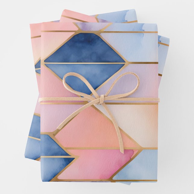 Hojas de papel de envolvimiento de cristal con man (Subido por el creador)