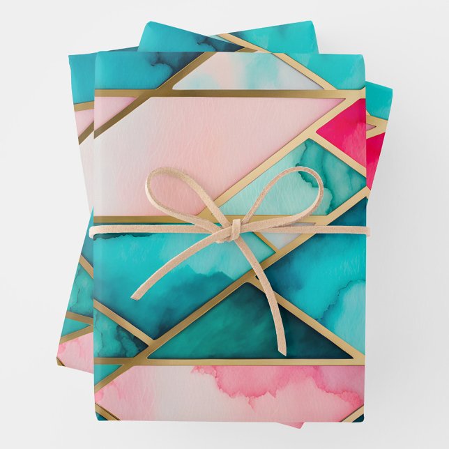 Hojas de papel de envolvimiento de cristal con man (Subido por el creador)