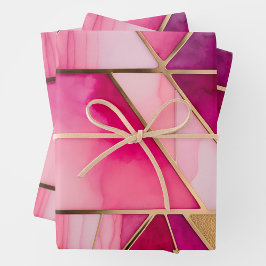 Hojas de papel de envolvimiento de cristal con man