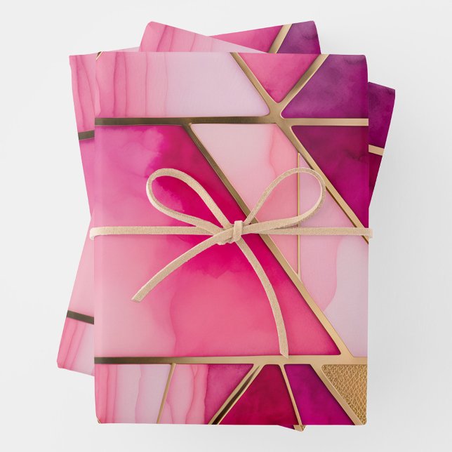 Hojas de papel de envolvimiento de cristal con man (Subido por el creador)