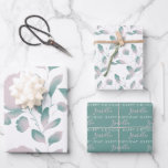 Hojas de papel de envolvimiento de cumpleaños con<br><div class="desc">¡Celebra un cumpleaños especial con estas encantadoras hojas de papel de envoltura floral personalizadas!</div>