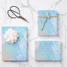 Hojas de papel de envolvimiento de cumpleaños de B