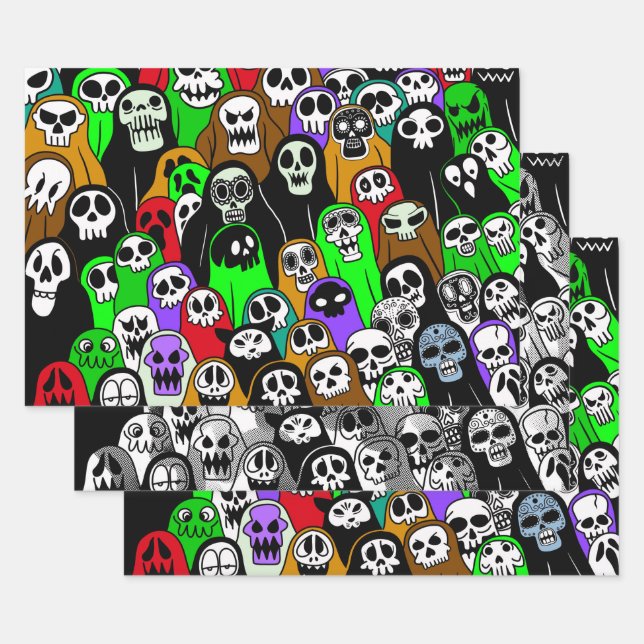 Hojas de papel de envolvimiento de fantasma de Hal (Set)