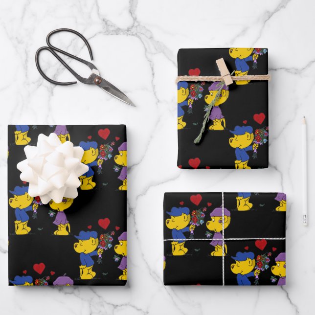 Hojas de papel de envolvimiento de Ferald y Sahsha (Anverso)