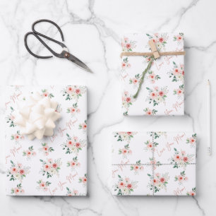 Hojas de papel de envolvimiento de la Rosa del Día