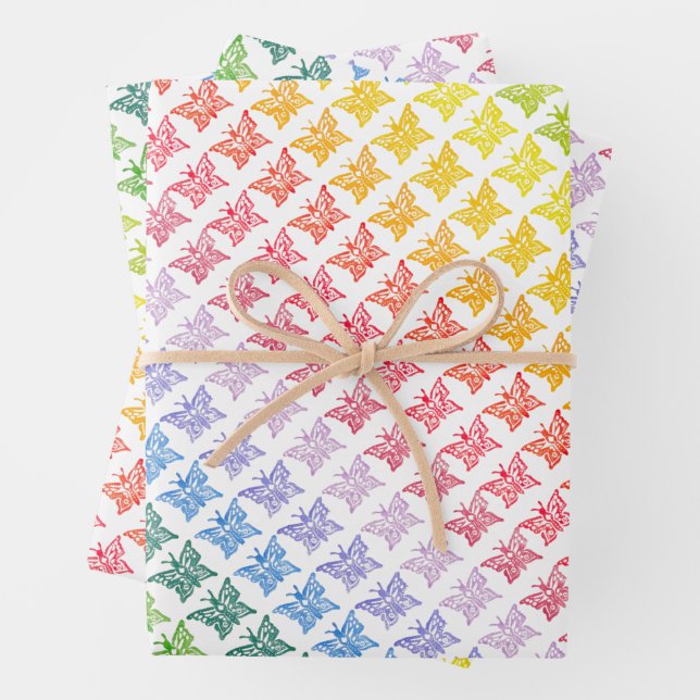 Hojas de papel de envolvimiento de mariposa arco i (In situ)