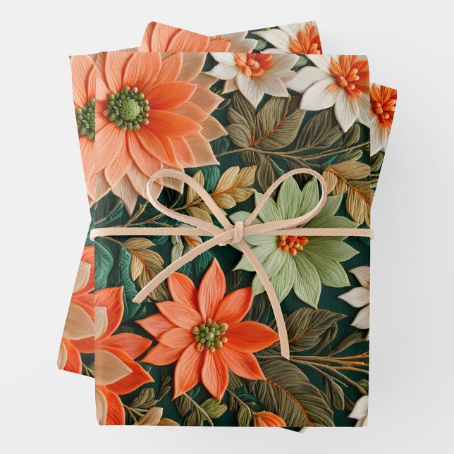 Hojas de papel de envolvimiento de Needlepoint flo (Subido por el creador)