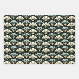 Hojas de papel de envolvimiento de patrones de ven