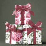 Hojas de papel de envolvimiento de peones rosados<br><div class="desc">¡Celebra cualquier ocasión especial con este hermoso juego de papel de envoltura de peones rosados!</div>