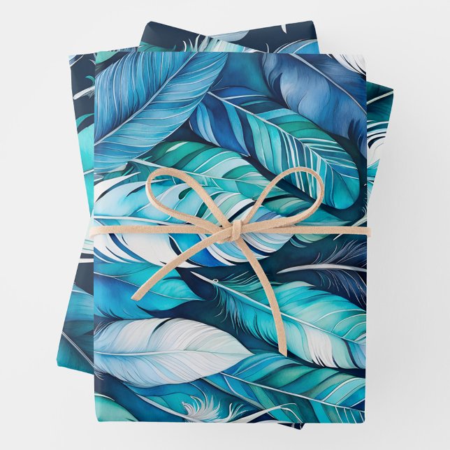 Hojas de papel de envolvimiento de pintura de plum (Subido por el creador)