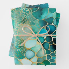 Hojas de papel de envolvimiento de pintura de tint