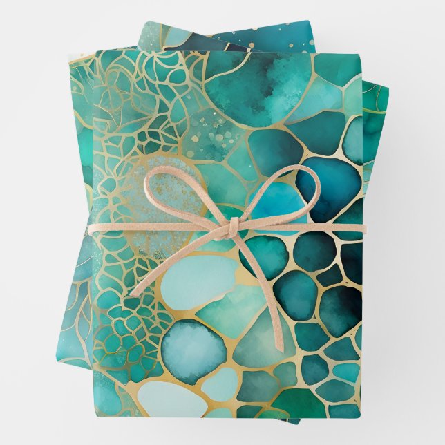 Hojas de papel de envolvimiento de pintura de tint (In situ)