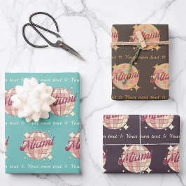 Hojas de papel de envolvimiento de regalo de Miami