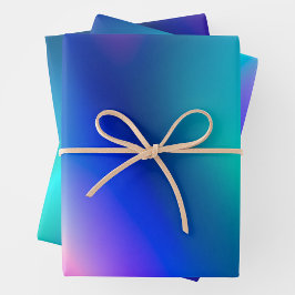 Hojas de papel de envolvimiento de Relieve metaliz
