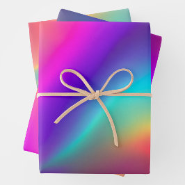 Hojas de papel de envolvimiento de Relieve metaliz