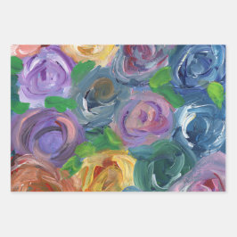 Hojas de papel de envolvimiento de sangre