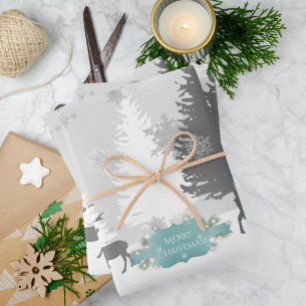 Hojas de papel de envolvimiento de Winter Wonderla
