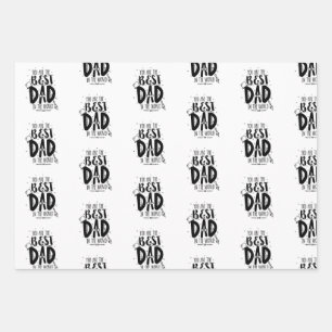 Hojas de papel de envolvimiento del Día del Padre