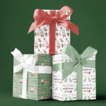 Hojas de papel de envolvimiento del Polo Norte de