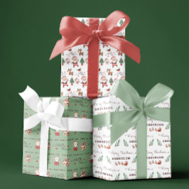 Hojas de papel de envolvimiento del Polo Norte de 