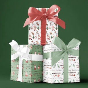 Hojas de papel de envolvimiento del Polo Norte de 