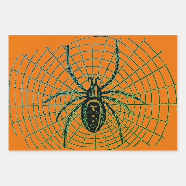 Hojas de papel de envolvimiento HALLOWEEN ASORDADA (Anverso)