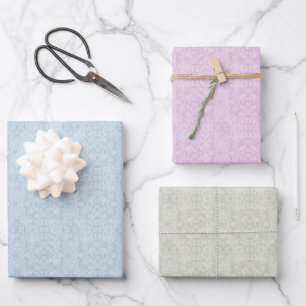 Hojas de papel de envolvimiento para Pastel Rococo