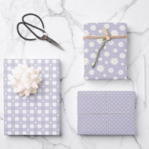 Hojas de papel de envolvimiento recortadas con pat