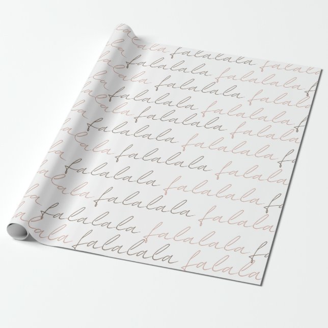 Hojas de papel de envolvimiento rosado Boho Minima (Desenrollado)