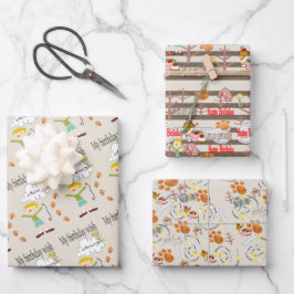 Hojas de papel de envolvimiento son un deseo de cu