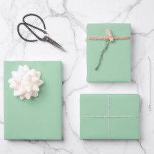 Hojas de papel de envolvimiento verde de la Fábric
