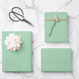 Hojas de papel de envolvimiento verde de la Fábric