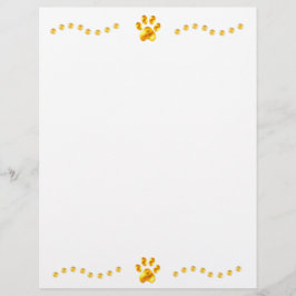 Hojas de papel de patas de oro elegantes