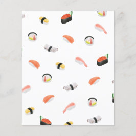Hojas de papel de patrón de sushi japonés