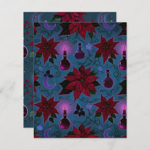Hojas de papel de pociones de Poinsettia