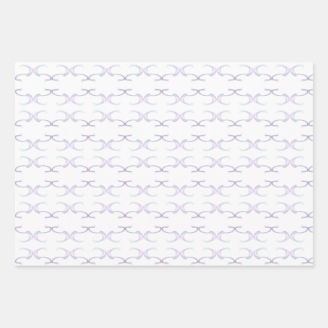Hojas de papel de regalo con patrón de sueño púrpu (Anverso)