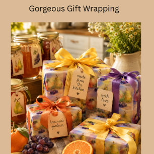 Hojas de Papel de Regalo de Cosecha de Huerta — Ju