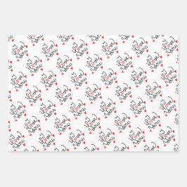 Hojas de Papel de Regalo del Día de San Valentín