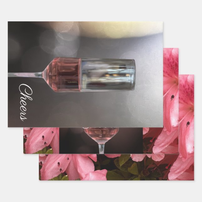 Hojas de papel de regalo Flores de Vino (Set)